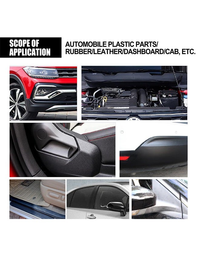 RAYHONG Plastic Coating，Auto Plastics Parts Refurbishment Agent Car Interior Plastics & Leather Restorer, Auto Refurbishment Cleaning Agent Car Cleaner with Sponge--50ml  - Image 3