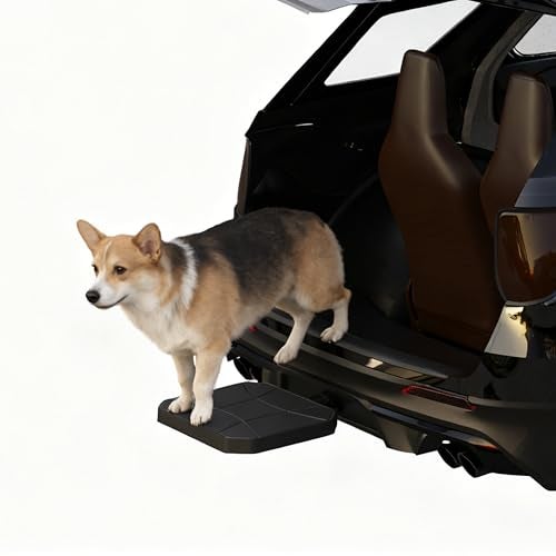 KOKSHELY Pet Hitch Step for 2" Hitch Receiver, Dog Ramp for Car/Truck/SUV, Dog Hitch Step with HDPE Non-Slip Tread, Scratch-Resistant, No Tools Needed, for Dogs & Small Pets - Image 3