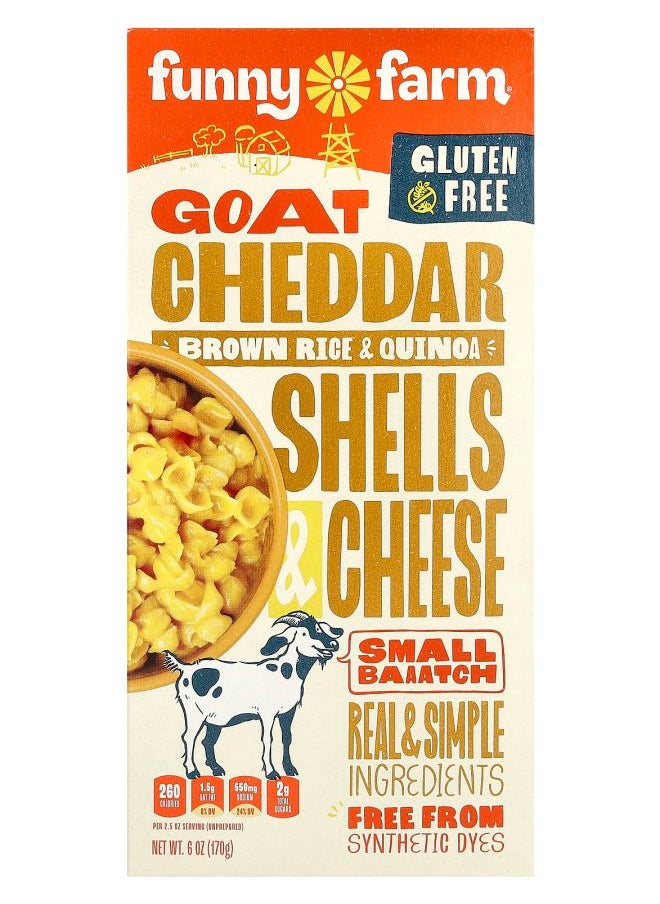 Funny Farm - Goat Cheddar Brown Rice & Quinoa Shells & Cheese 6 oz (170 g) - Image 1