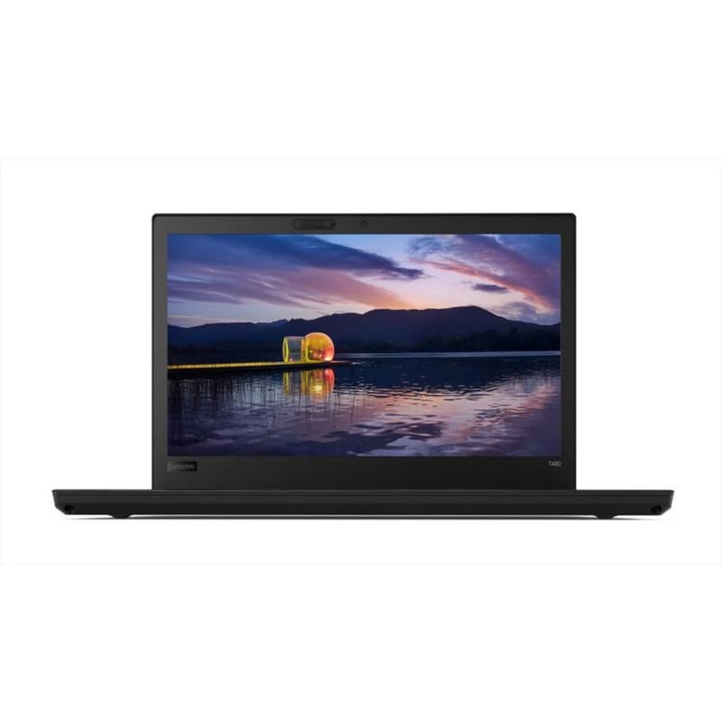ThinkPad T480 Notebook Computer, Intel Core i5-8350U, 14 Inch, 8 GB RAM, 256 GB SSD, Black, Intel UHD Graphics 620, Win 11 Pro Renewed - Image 1