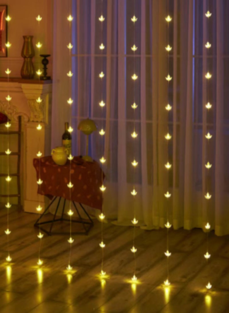 أضواء ستارة LED على شكل ديا بيضاء دافئة من DPL 840 | أضواء زينة خيطية للديوالي، حفلات الزفاف، المهرجانات، المنازل، والشرفات (مجموعة من 50 قطعة، علبة ملونة) - Image 2
