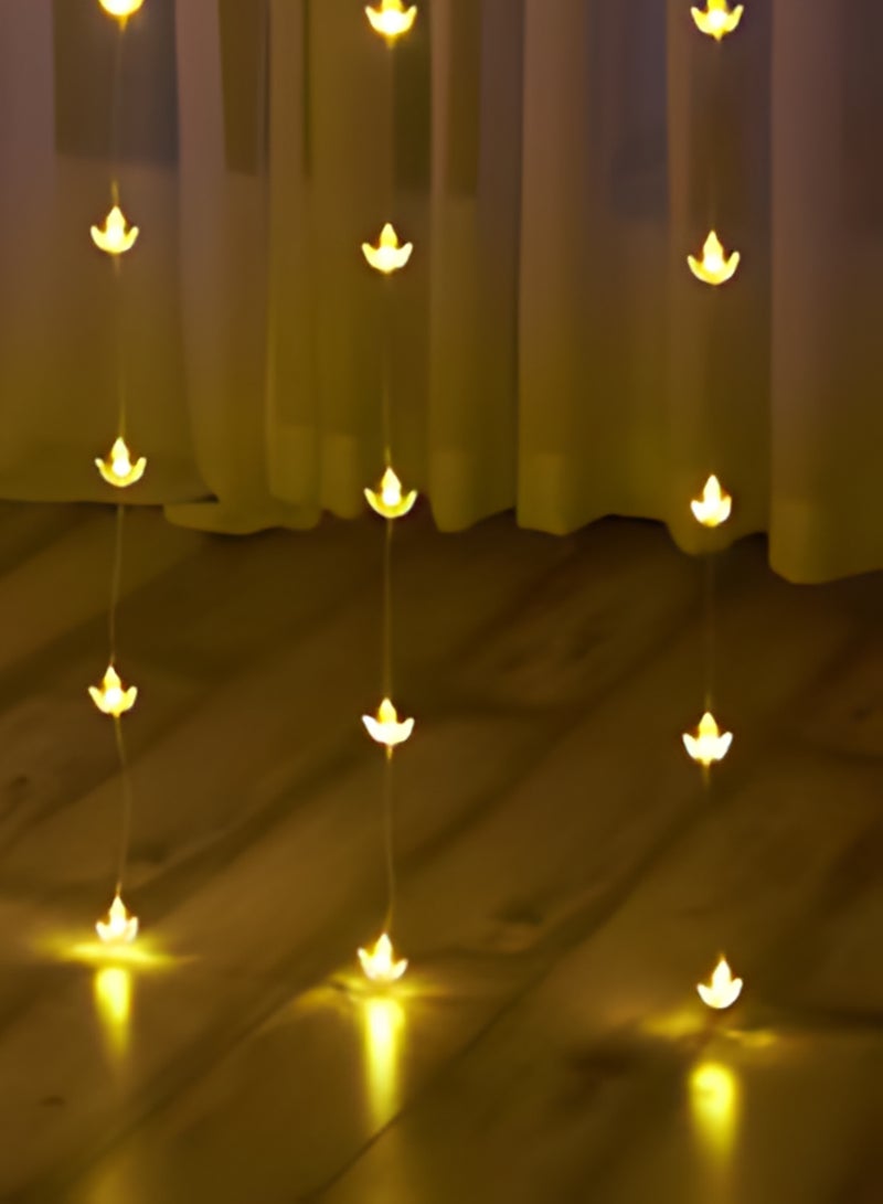 أضواء ستارة LED على شكل ديا بيضاء دافئة من DPL 840 | أضواء زينة خيطية للديوالي، حفلات الزفاف، المهرجانات، المنازل، والشرفات (مجموعة من 50 قطعة، علبة ملونة) - Image 5