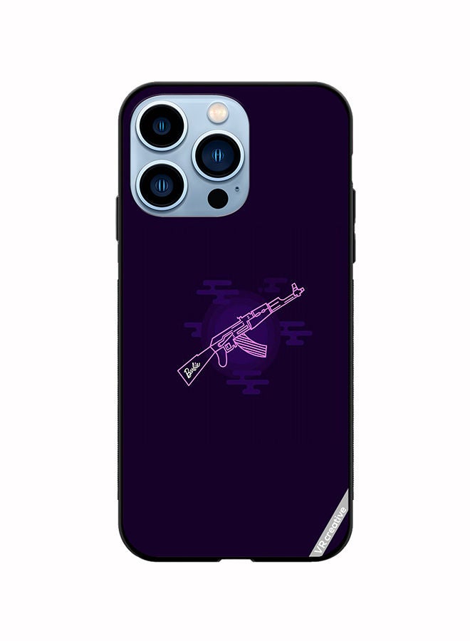 VR CREATIVE Protective Case Cover For Apple iPhone 14 Pro Max Ak47 Minimal Design Multicolour - Image 1