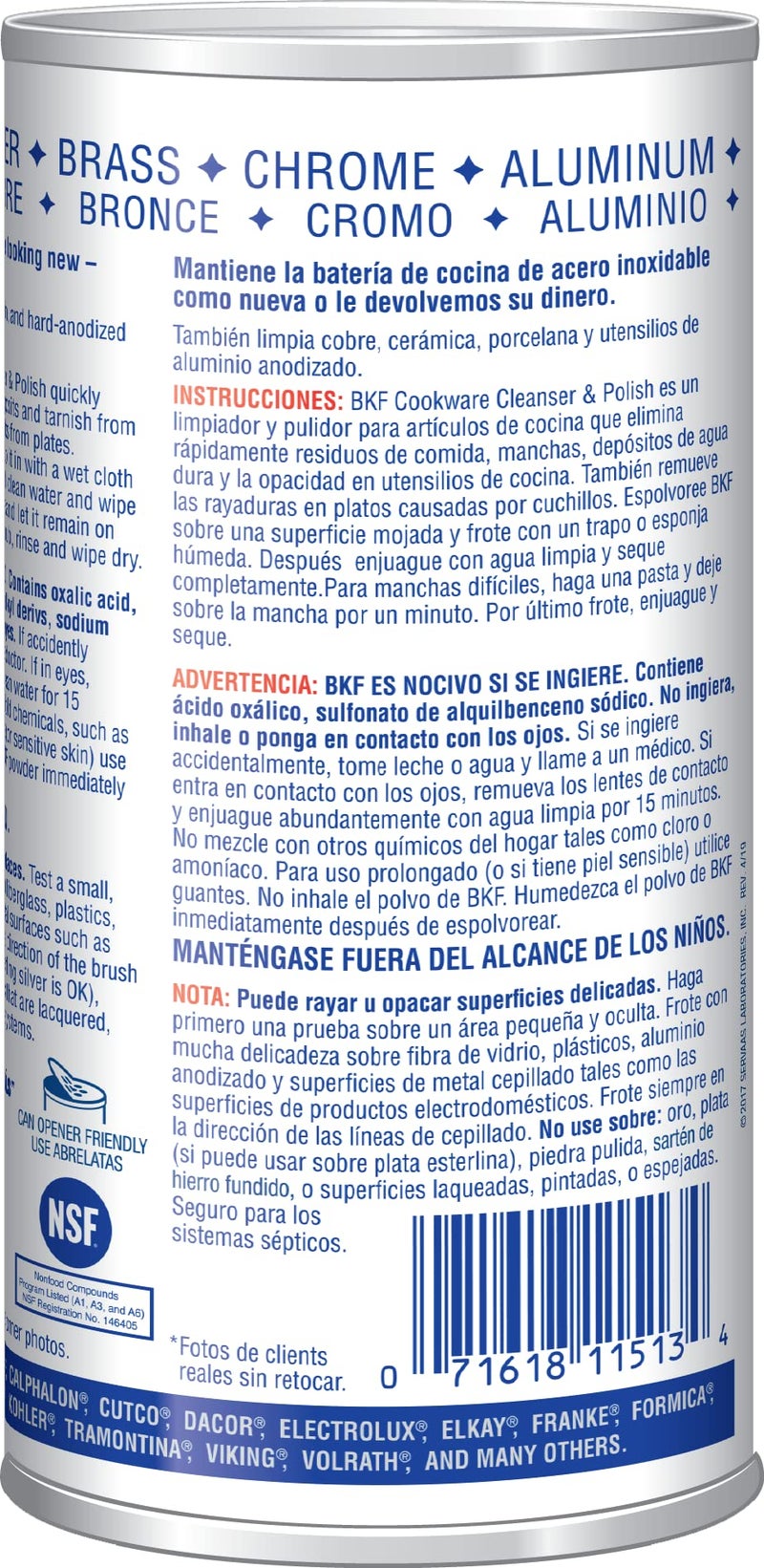 Bar Keepers Friend Superior Cookware Cleanser & Polish | 12-Ounces | 1-Unit - Image 3