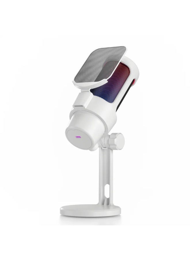 ميكروفون ألعاب USB احترافي ZFSZ M8 مزود بفلتر معدني مدمج لمنع أصوات الطقطقة، وإضاءة RGB مذهلة، وخاصية كتم الصوت بنقرة واحدة، وحامل مقاوم للاهتزاز، مخصص للبث المباشر والبودكاست وأجهزة الكمبيوتر/PS5 - Image 1
