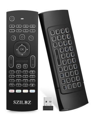 MX3 Pro Mini Backlit Keyboard with Air Mouse, Remote Control for Android TV, Mini Wireless Programming IR Remote for Android/T-Box/IP, Black - pzsku/Z007B4E64EB1D579F37F0Z/45/1741258591/bd1205bd-2bcb-4606-a382-6b559a0066d0