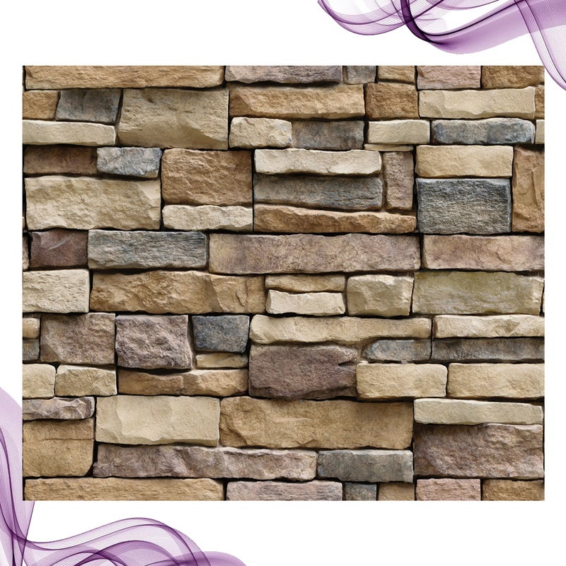 Simulation Stone Wallpaper Self-adhesive Wall Stickers 3D Stone Wall Decals for Home Living Room Bedroom Decor - Image 3