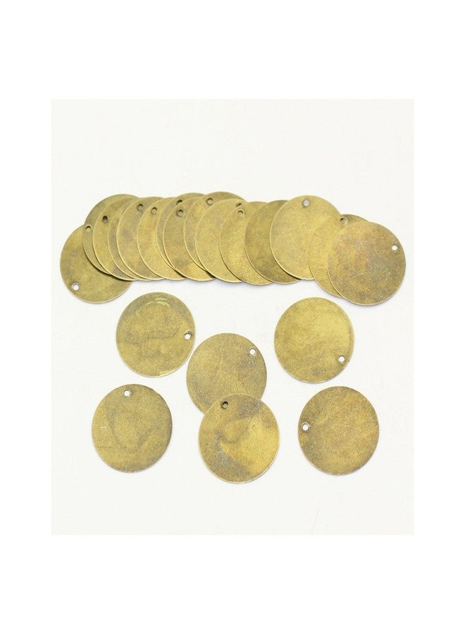 Craft Making Shop 200 Antique Bronze Tone 13/16 Inch Metal Blanks Round Metal Stamping Blank and Charms 20mm Diameter - Image 5