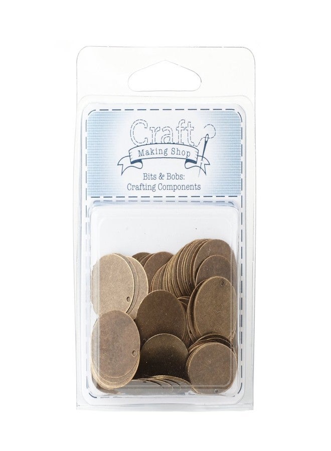 Craft Making Shop 200 Antique Bronze Tone 13/16 Inch Metal Blanks Round Metal Stamping Blank and Charms 20mm Diameter - Image 3