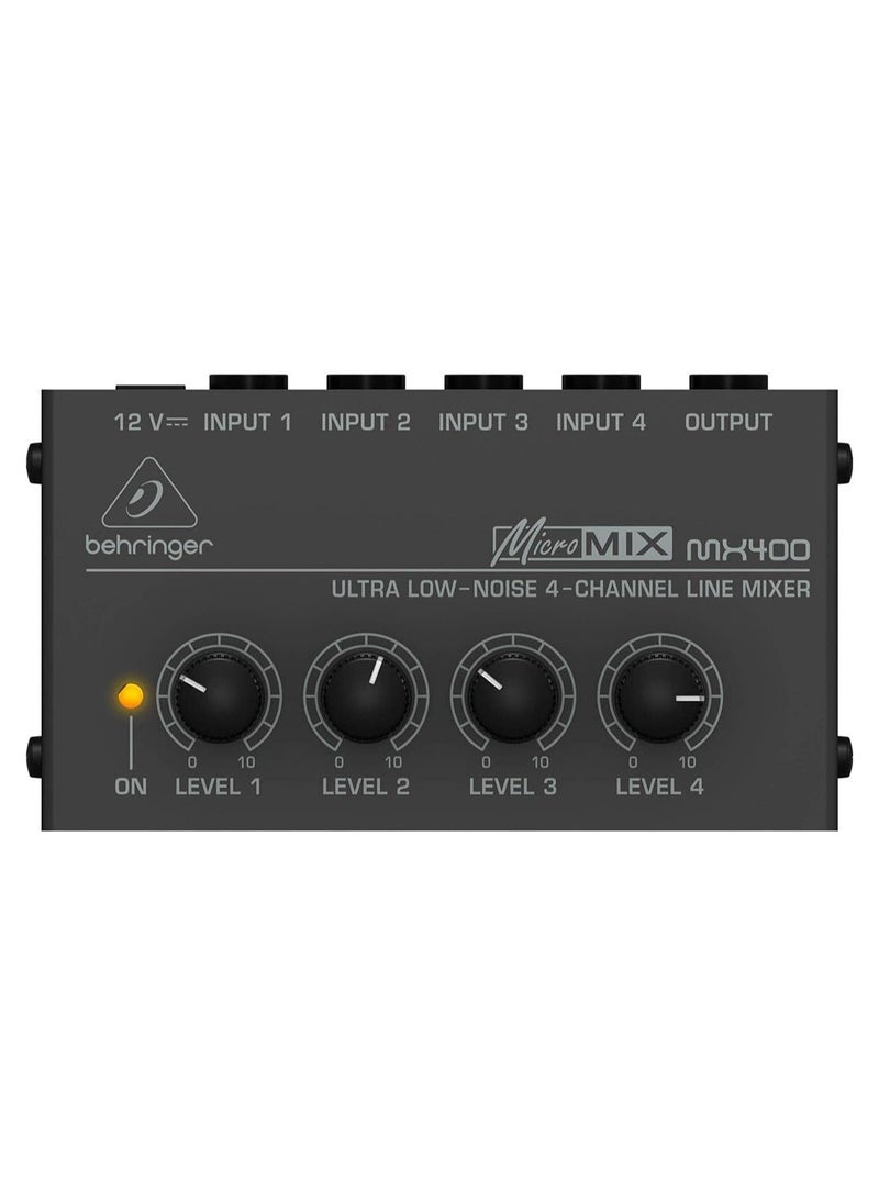 behringer Behringer Mixer Audio 4 CH Line Inputs MX400  - Image 1