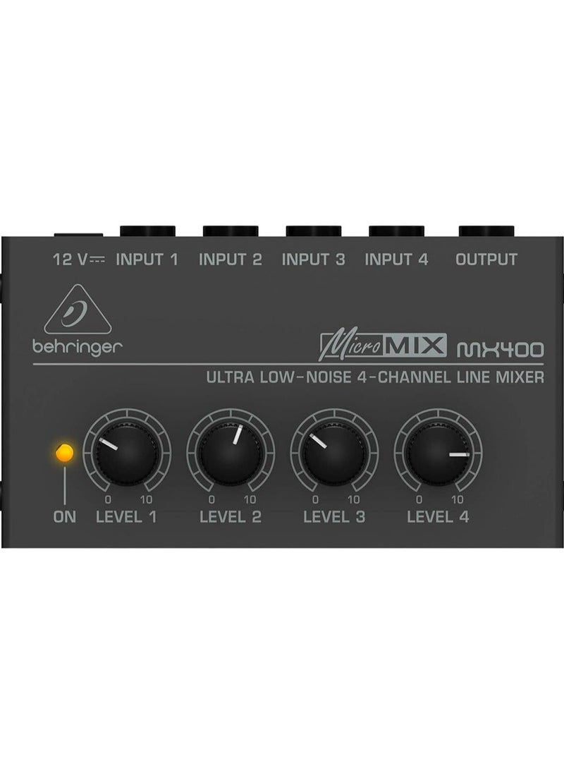behringer Behringer Mixer Audio 4 CH Line Inputs MX400  - Image 2