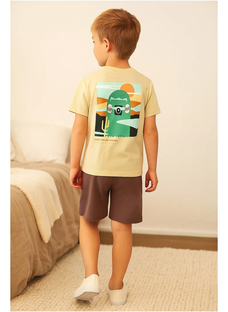 victor and jane Victor and Jane Boys' T-Shirt – "Ride the Streets!" - Light Brown
