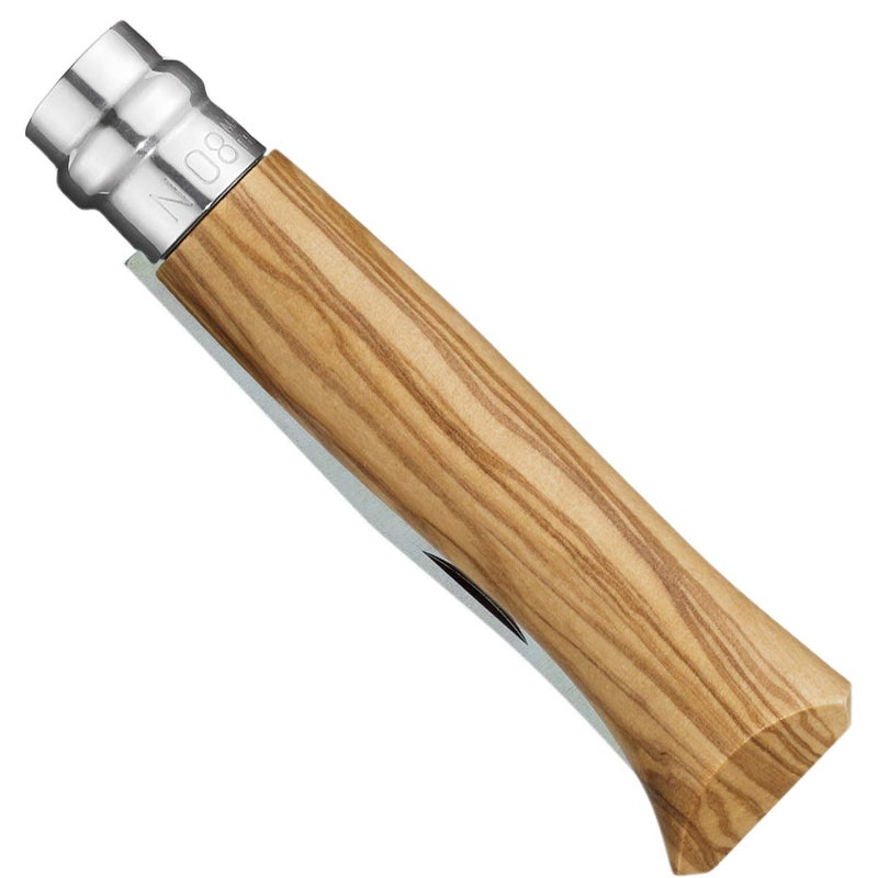 OPINEL No.06-No.09 Premium Woods, Stainless Steel Folding Pocket Knife, Made in France (No.08/Olive) - Image 3