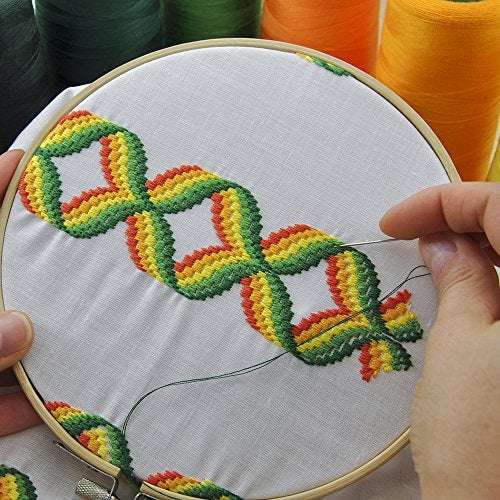 Pllieay 12 Pieces 3 Inch Embroidery Hoops Bamboo Circle Cross Stitch Hoop Ring for Embroidery, Art Craft Handy Sewing and Decoration - Image 5