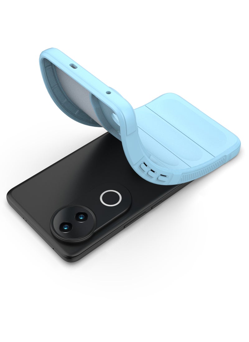 Phone case cover Magic Shield TPU + Silicone Shockproof Phone Case For  Vivo V50 (Light Blue )