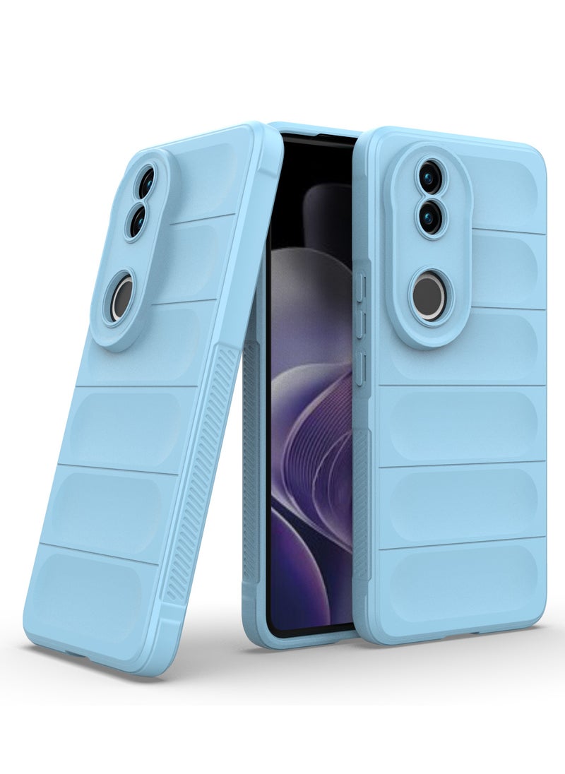 Phone case cover Magic Shield TPU + Silicone Shockproof Phone Case For  Vivo V50 (Light Blue )