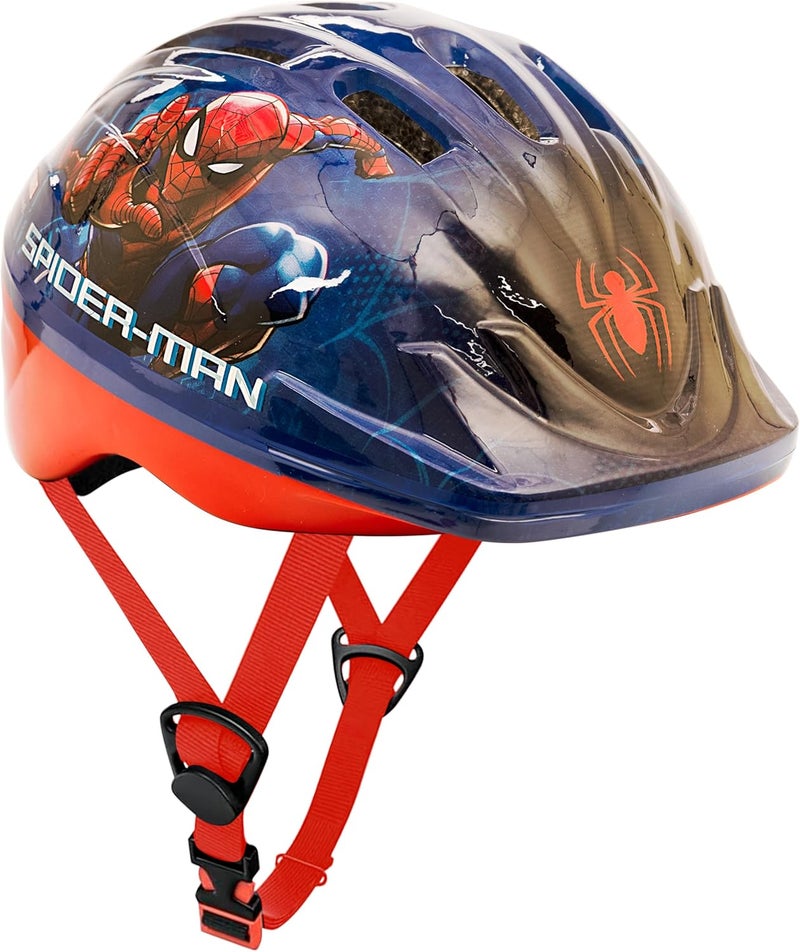 Spartan Marvel Spiderman Kids Multi-Sports Helmet – Adjustable Safety Helmet for Cycling, Skating & Scooter Riding, Durable Shell – Red, Size M (50-52cm) - Image 2