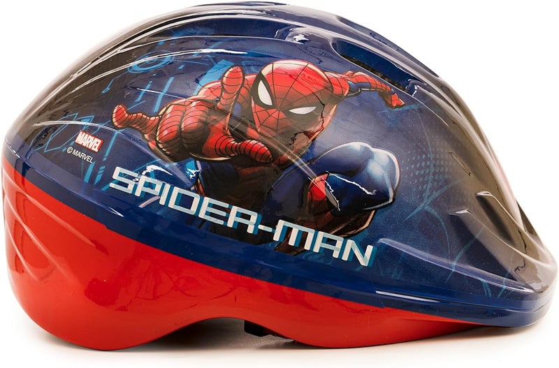 Spartan Marvel Spiderman Kids Multi-Sports Helmet – Adjustable Safety Helmet for Cycling, Skating & Scooter Riding, Durable Shell – Red, Size M (50-52cm) - Image 1
