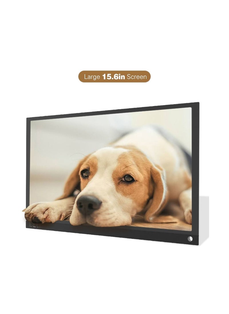 Generic - 15.6 Inch Portable Monitor 1920x1080 Full HD IPS Screen with Type-C HDMI Built-in Stereo Speakers for Phone Laptop Camera Display Gaming - Image 1