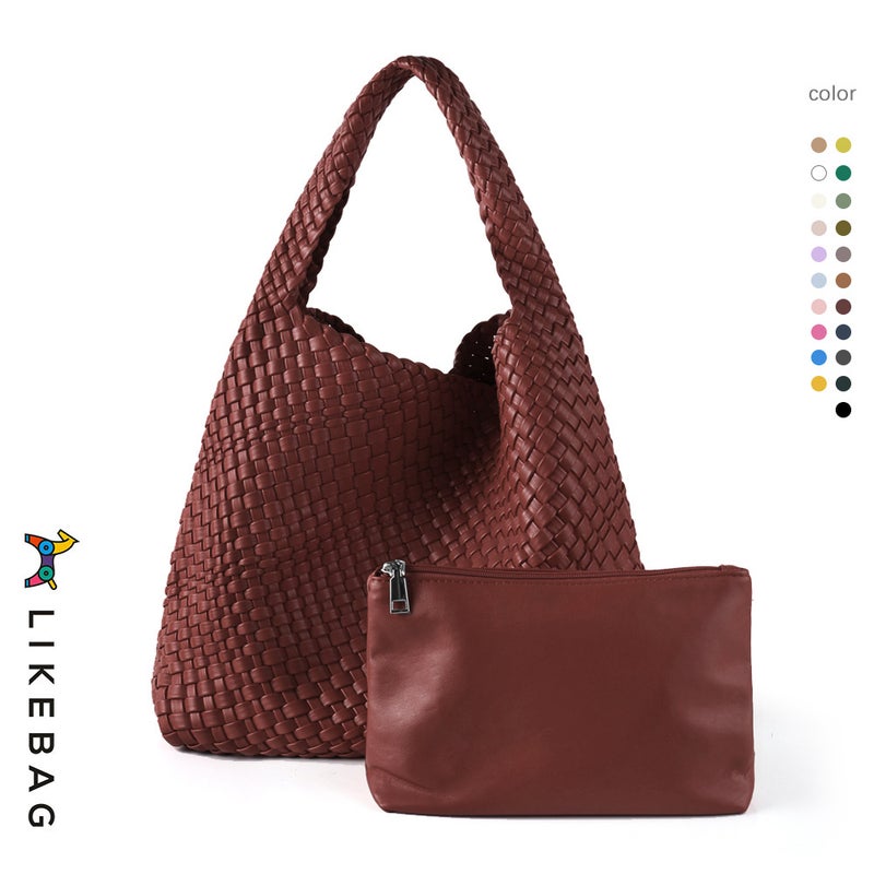Selling Handmade Woven Crossbody Bag 2025 Fashion Trend Women'S Shoulder Bag Large Capacity Tote Bag With Inner Bag - Image 1
