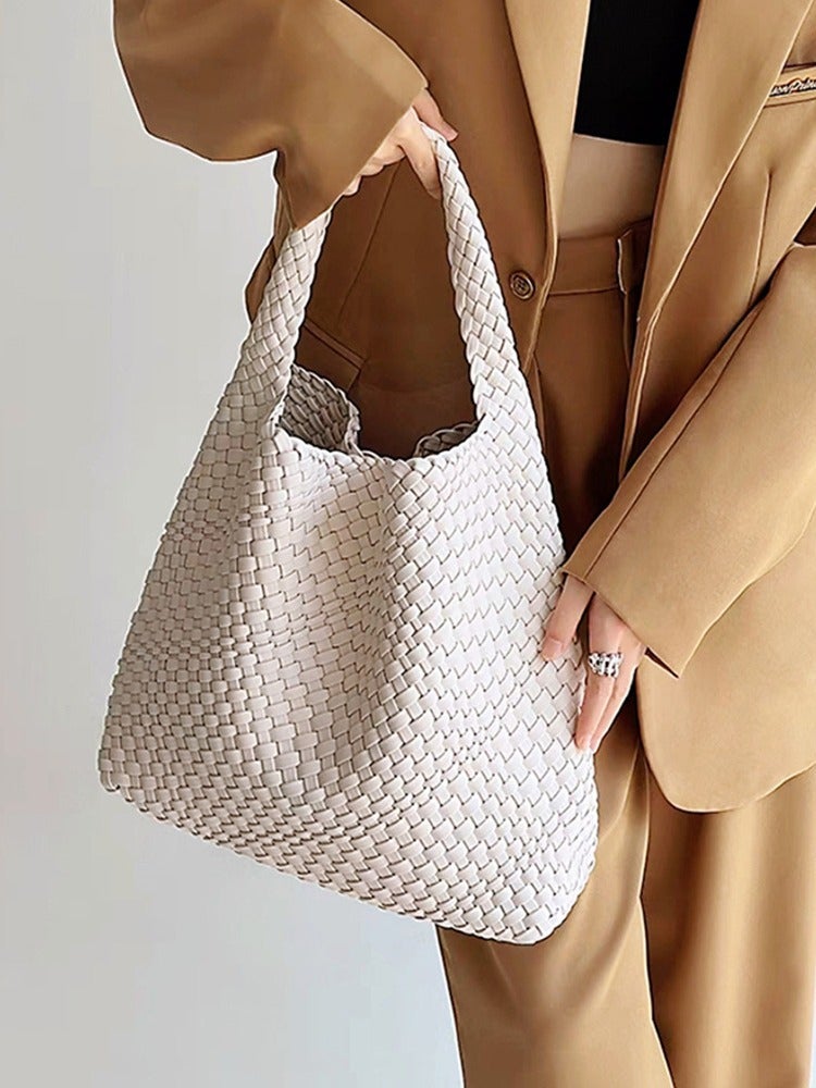 Selling Handmade Woven Crossbody Bag 2025 Fashion Trend Women'S Shoulder Bag Large Capacity Tote Bag With Inner Bag - Image 2
