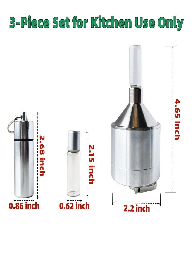 MuYuDaDi Spice Grinder【Silver】For Kitchen Use Only - Image 4