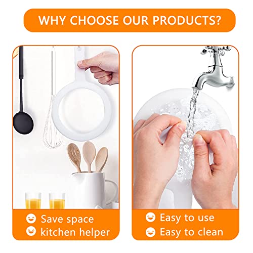 MIATTCLD Kitchen Ultra-Fine Nylon Mesh Strainer 5.51 Inch, Plastic Sieve Fine Mesh with Handle Kitchen Tool For Soy Milk, Coffee, Milk, Yogurt, Juice,Tea Leaf Filter, Honey, Wine (400 mesh) - Image 3