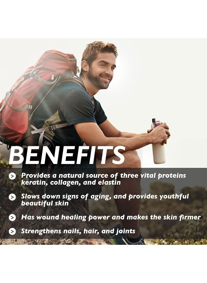 Organic Earth Plant Collagen Builder with Biotin & Organic Citrus Bioflavonoids 60 Capsules  - Image 3