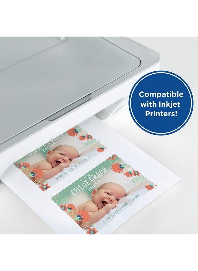 PrintWorks White Matte Photo Paper 200 Gsm/9.2 Mil Cardstock Paper Perfect For School And Craft Projects 8.5 X 11 100 Sheets (00568)  - Image 4