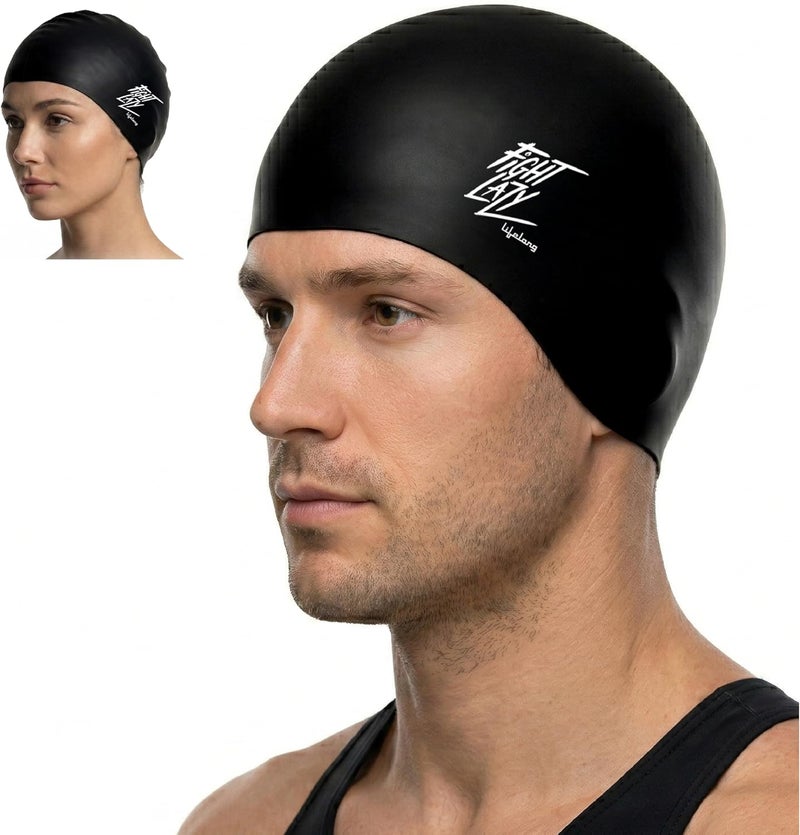 Lifelong Swimming Cap for Men & Women- Swim Hair Caps for Short Hair - Image 1