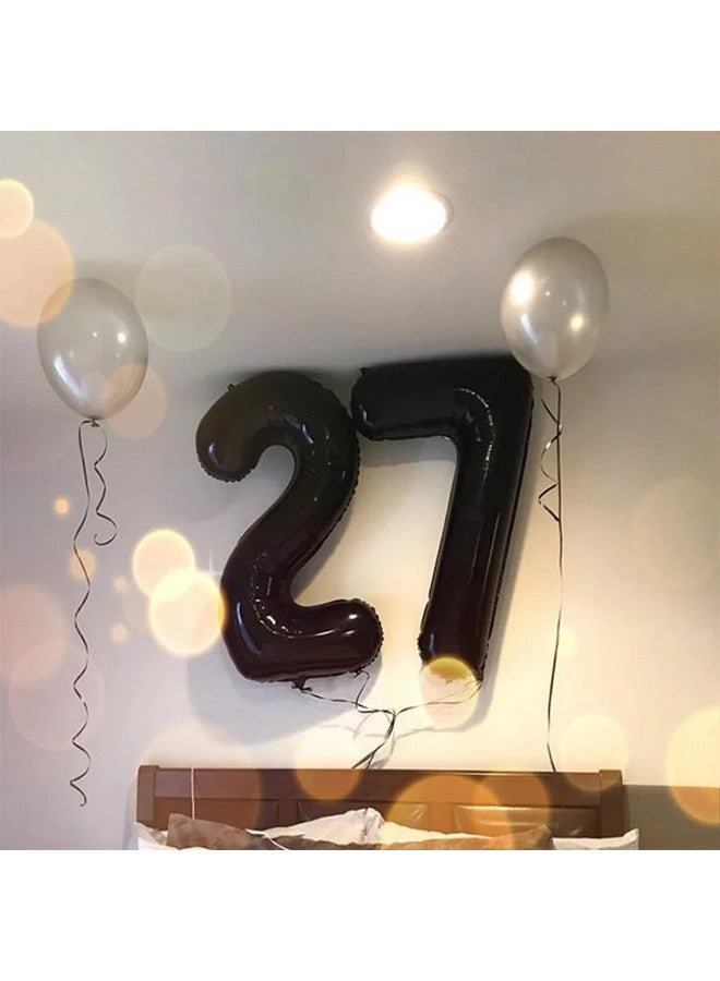 Atpata Funky Black Number Foil Balloons for Numeric Milestone Parties (40 INCH, 2) - Image 3