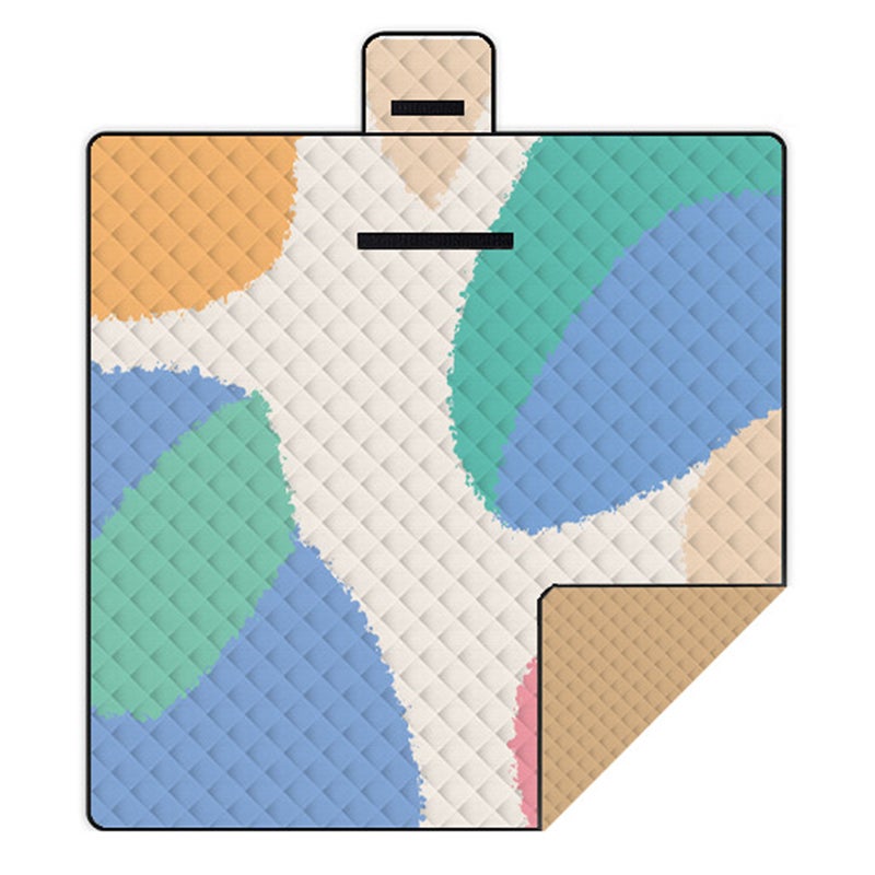 Picnic Blanket 78.7" X 78.7" 3-Layer Thickened Water-Resistant Fabric - Foldable Lightweight Camping Blanket for Outdoor Picnic Beach Camping Travel - Image 1
