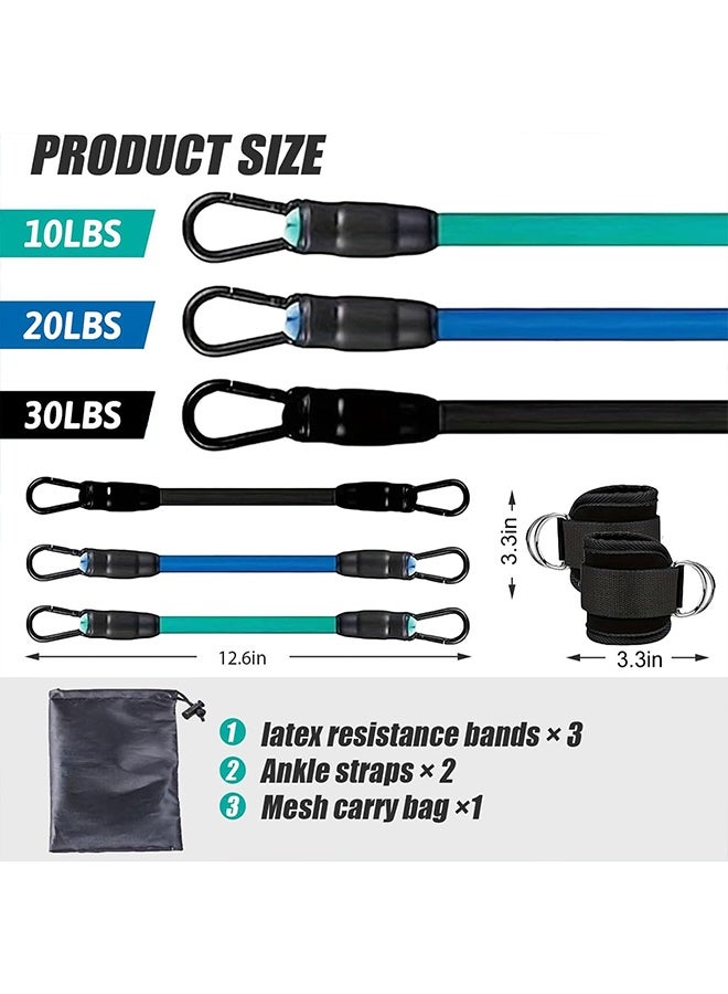 6PCS Strength Training Resistance Band, sport equipment, Ankle Resistance Bands, Adjustable Ankle Bands with Cuffs, for Hip, Leg and Speed Training, Pro fitness equipment - Image 5