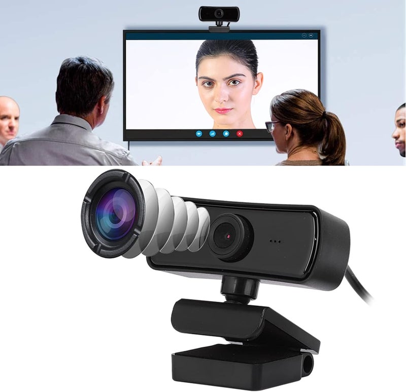 تغليف قبل التخزين كاميرا ويب Zopsc بدقة 4K مع دوران 360 درجة، وميكروفون مدمج، وتشغيل فوري، للمؤتمرات المرئية، والدروس عبر الإنترنت، والألعاب استخدام طويل مكثف يسهل النقل خيارات متنوعة - Image 4