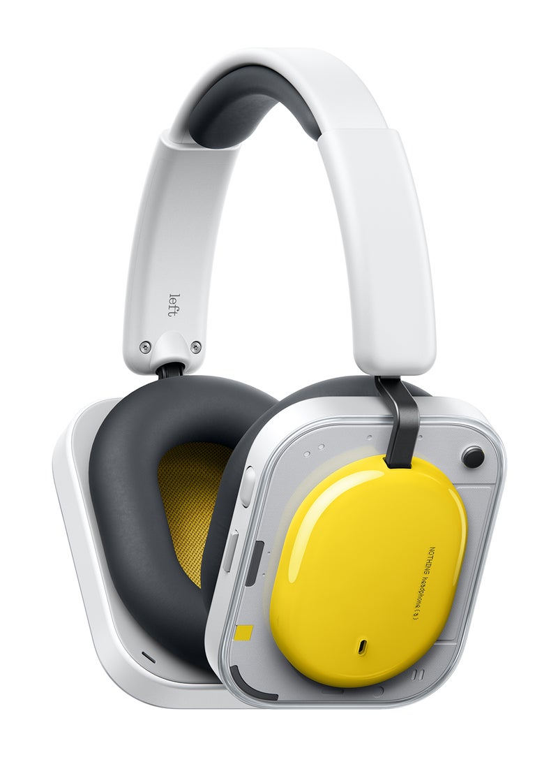 Nothing Headphone (a) Wireless Over Ear Headphones with Active Noise Cancelling, Up to 135 Hours of Battery Life, Hi-Res, LDAC, Tactile Controls - Yellow yellow - Image 2