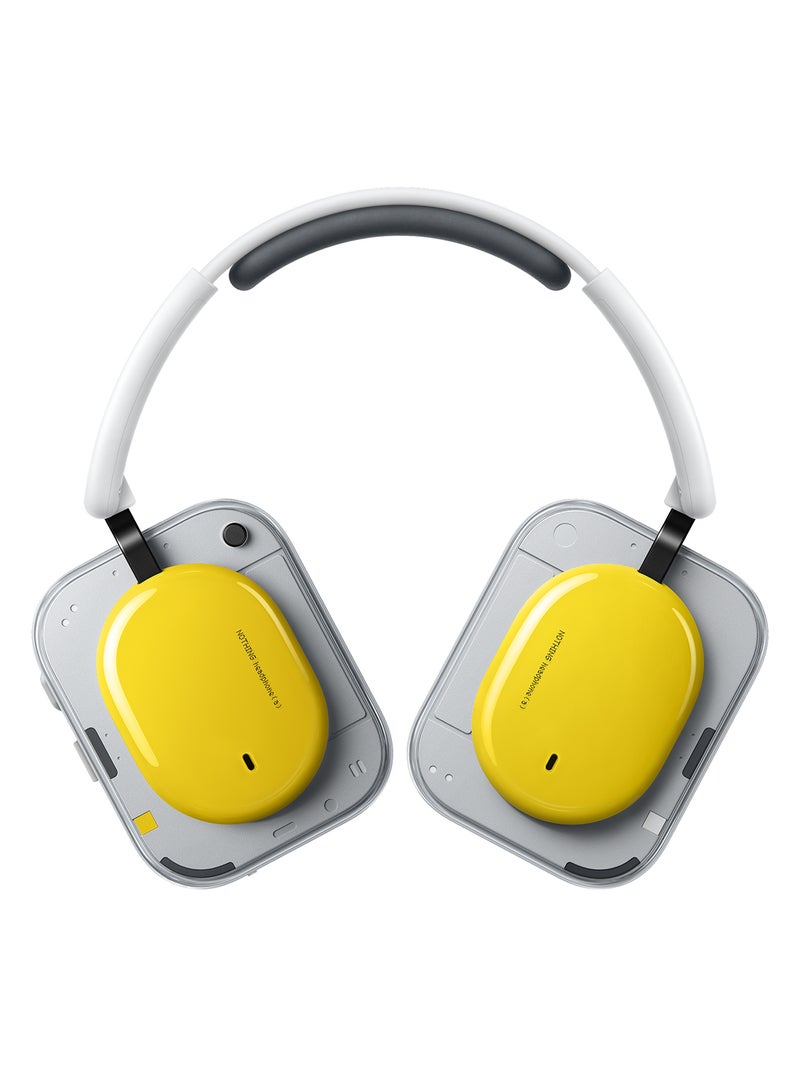 Nothing Headphone (a) Wireless Over Ear Headphones with Active Noise Cancelling, Up to 135 Hours of Battery Life, Hi-Res, LDAC, Tactile Controls - Yellow yellow - Image 1