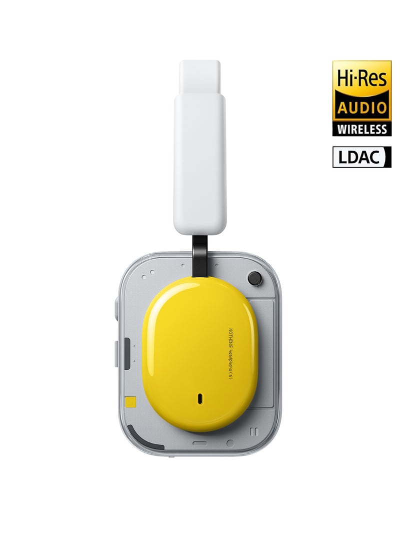 Nothing Headphone (a) Wireless Over Ear Headphones with Active Noise Cancelling, Up to 135 Hours of Battery Life, Hi-Res, LDAC, Tactile Controls - Yellow yellow - Image 5
