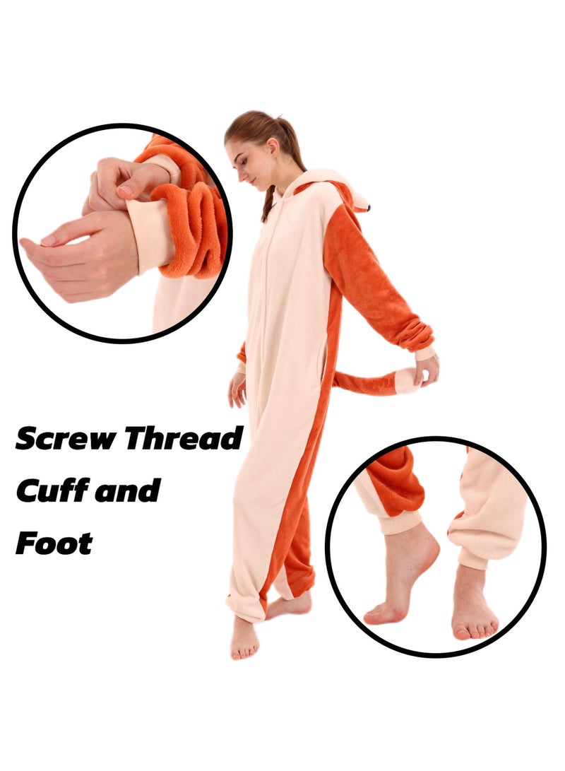 Snug Fit Unisex Adult Onesie Pajamas,  Cosplay Animal One Piece Halloween Costume Sleepwear Homewear  - Image 5