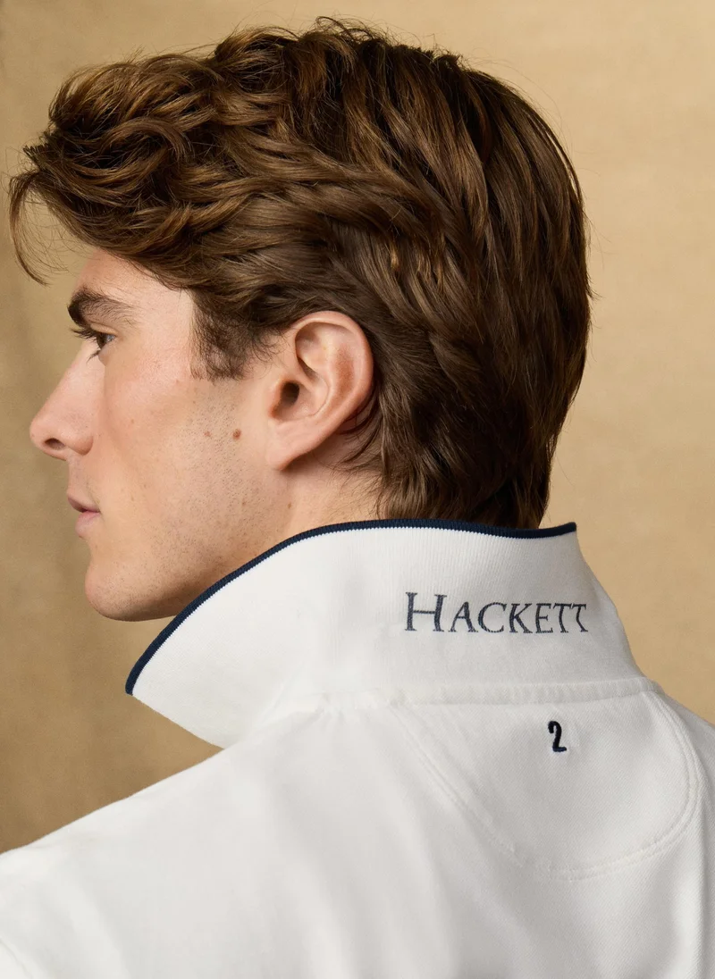 Hackett  Classic Fit Short Sleeve Number Polo for Men | Best Price UAE