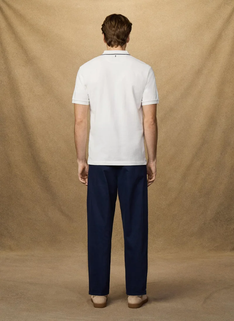 Hackett  Classic Fit Short Sleeve Number Polo for Men | Best Price UAE