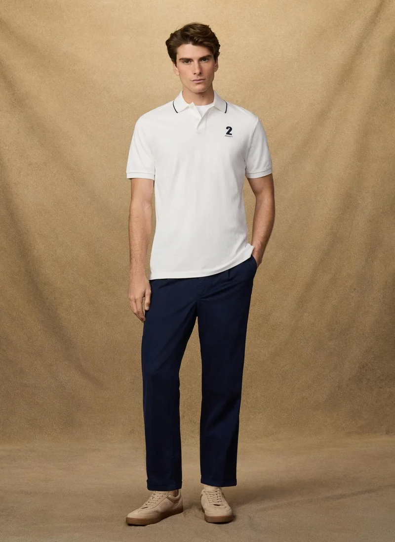 Hackett  Classic Fit Short Sleeve Number Polo for Men | Best Price UAE