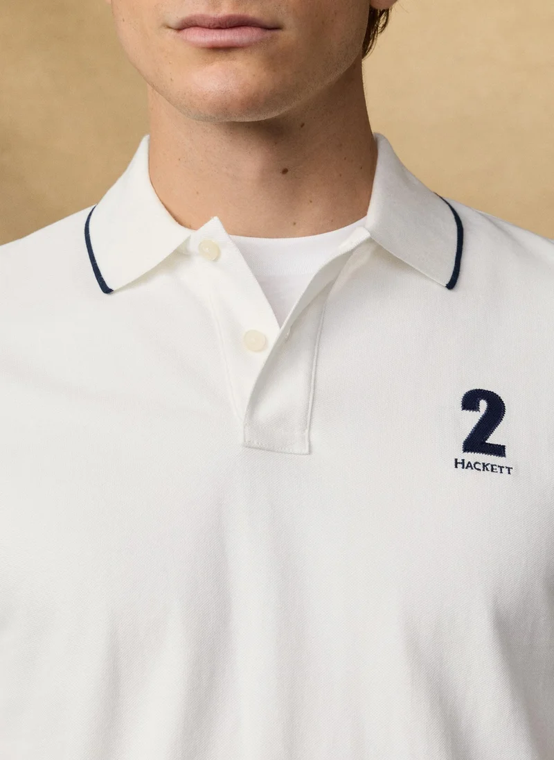Hackett  Classic Fit Short Sleeve Number Polo for Men | Best Price UAE