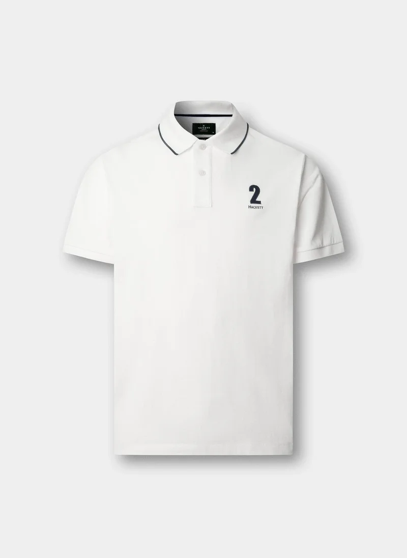 Hackett  Classic Fit Short Sleeve Number Polo for Men | Best Price UAE