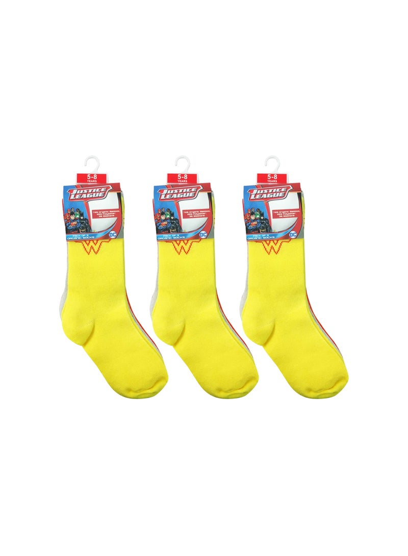 Justice League Justice league Wonder Women Sock Solid 5-8Y, Pair of 9  - Image 1
