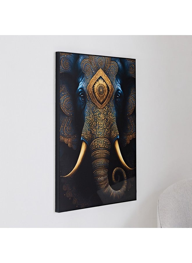 Home Box Ersel Elephant Face Framed Picture 50 x 70 x 25 cm  - Image 2