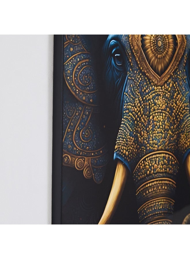 Home Box Ersel Elephant Face Framed Picture 50 x 70 x 25 cm  - Image 4