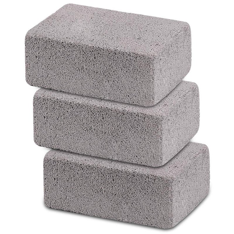 Ajmyonsp Griddle Cleaning Brick Block Heavy Duty Grill Cleaning Stone Bricks Flat Top Cookers Stone Griddle Scrubber Cleaner 3 Pack