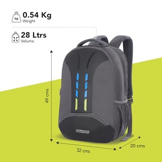 american tourister curio 23 ltrs black laptop backpack Medium Durable & Expandable The 4 Kix collections rugged exterior fabric is enhanced by textured PVC detailing and robust components AMERICAN TOURISTER Bahrain Store |