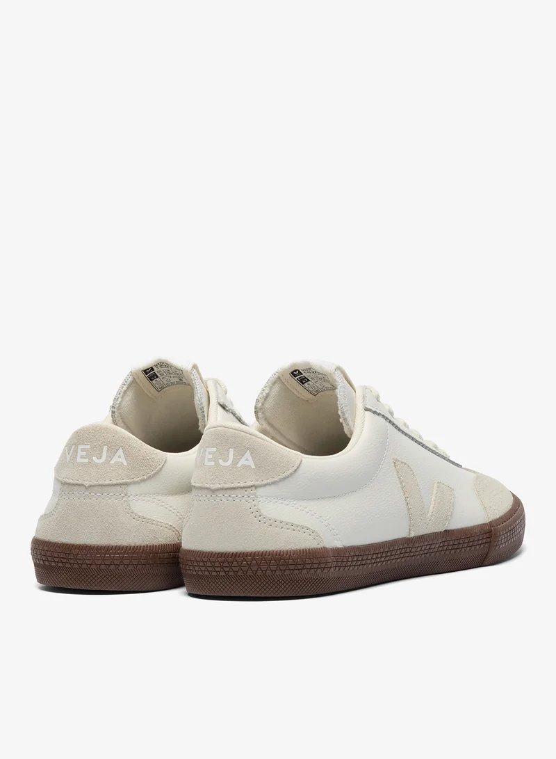 VEJA WHITE NATURAL BARK Volley Low-Top Sneakers for Women | Best Price UAE
