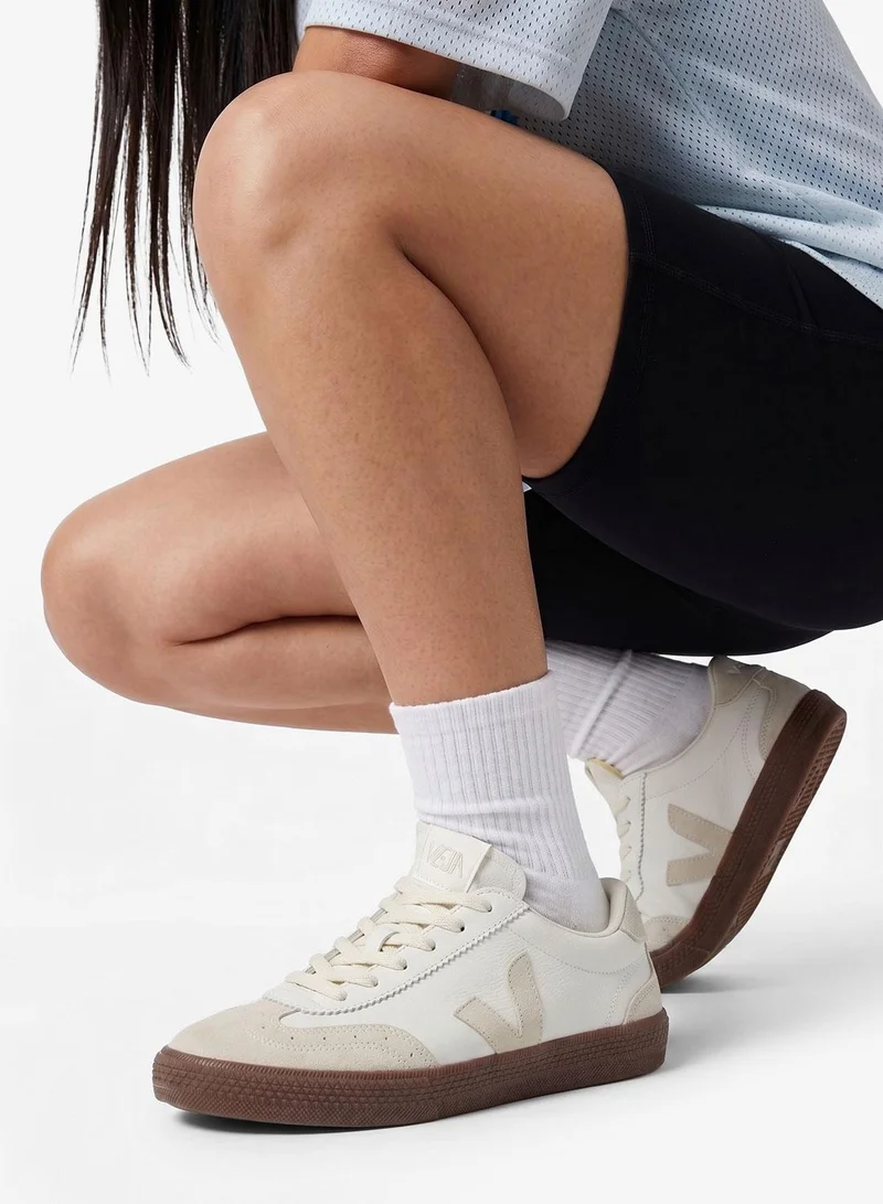 VEJA WHITE NATURAL BARK Volley Low-Top Sneakers for Women | Best Price UAE